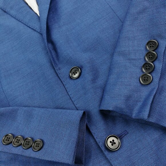 Brooks Brothers Sport Coat Woven Wool Explorer Navy Blue 36S Regent Fit - Picture 3 of 13